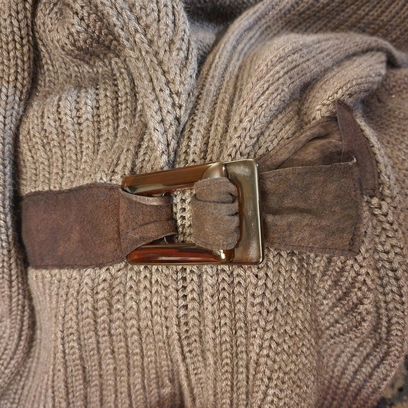Soft Surroundings Belted Cardigan Knit Sweater Women's Small S Wool Blend Fall - Picture 5 of 7